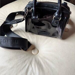 Steve Madden Shiny Black Mini Bag